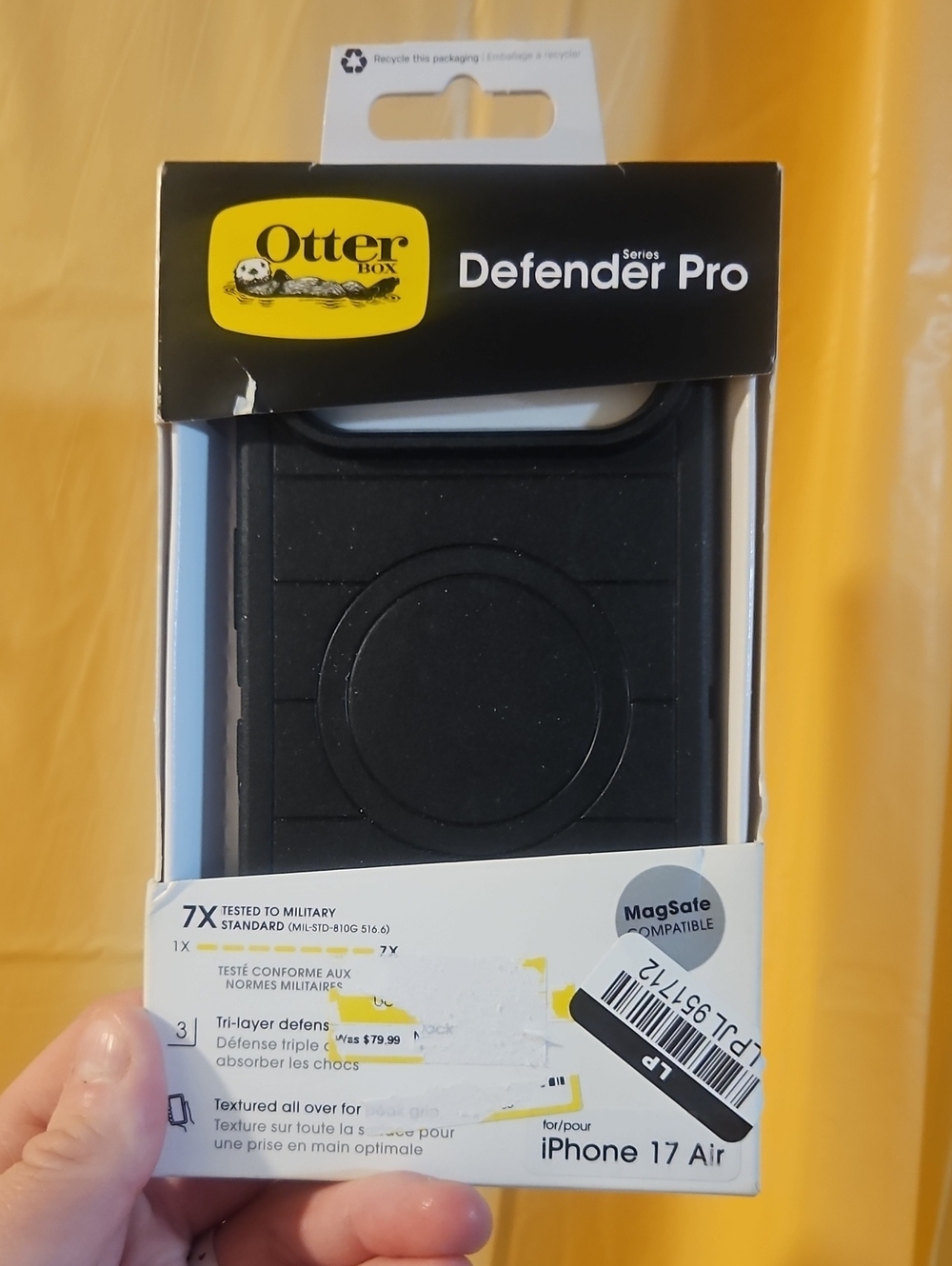 OTTERBOX IPHONE 17 AIR DEFENDER PRO CASE: BLACK: NEW IN PACKAGE